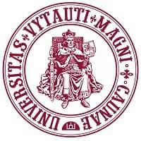 The logo of Vytautas Magnus University consists of three elements: a purified round Vytautas Magnus University sign with the name "Vytautas Magnus University" and the year of the University's foundation written in Roman numbers 1922.